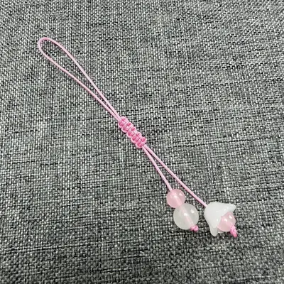 10B-5/6 handgefertigtes Webseil-Taschenanhänger mit Acrylanhänger - 13