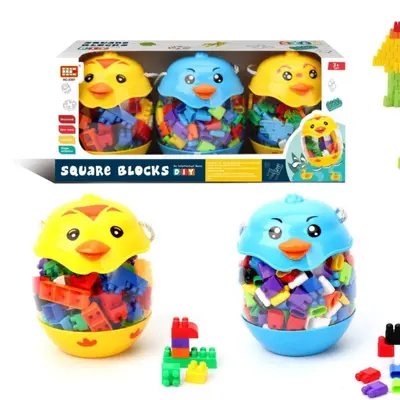 Hayvan blokları şişesi çocuk DIY çok şekilli oyuncak