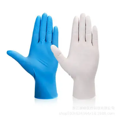Xingyu E350 Nitril-Einweghandschuhe, lebensmittelecht, ölbeständig, 100 Stück