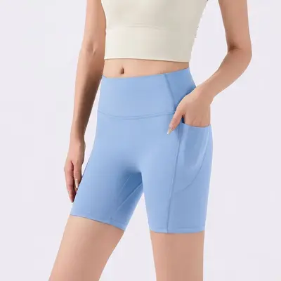 Yüksek bel yoga şortu, hızlı kuruyan - 12