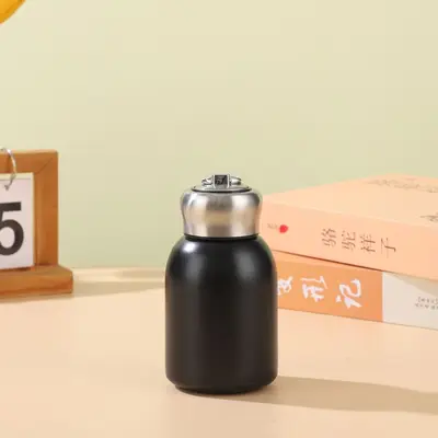 Mini Thermos Cup with Pull Ring, Pocket Size, Simple and Stylish Design - 11