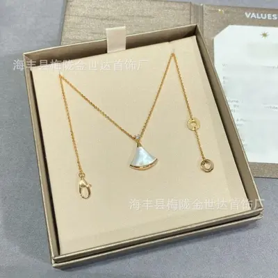 Fan kolye, sedef/akik, taşlı, 18K kaplama, lüks - 9