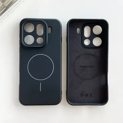 Liquid Silicone Phone Case for OPPO FindX10 with Thin Magnetic Ring - 8