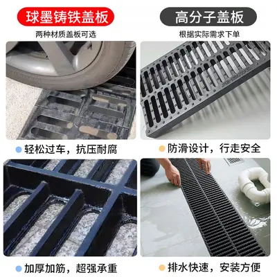 Ductile Cast Iron Square Drainage Channel Grate Cover