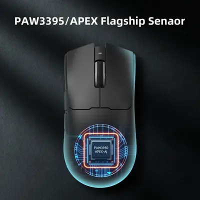 Fabrika çıkışlı PAW3395 kablosuz hafif oyun faresi profesyonel e-spor faresi 26000DPI
