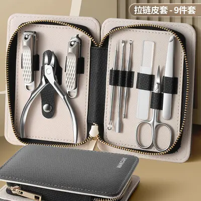 高端不锈钢鹰嘴钳 美甲工具全套  修甲修脚刀套裝 指甲剪套装批发 - 8