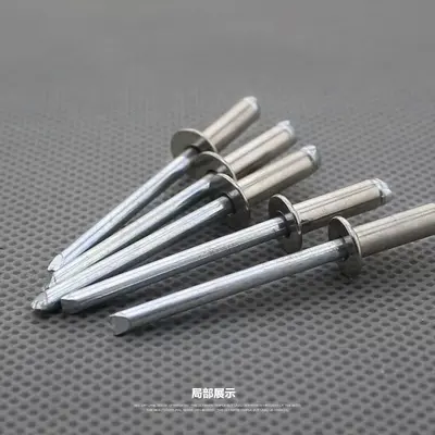 Stainless Steel Open-End Countersunk Blind Rivets, Pull Rivets, Various Sizes