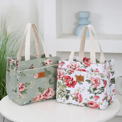 Bedruckte Canvas-Tote-Bag, lässige Pendler-Damentasche - 4