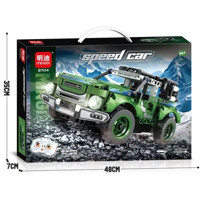 1:24 2.4G Remote Control Racing Car, Lego-Compatible Building Blocks - 9
