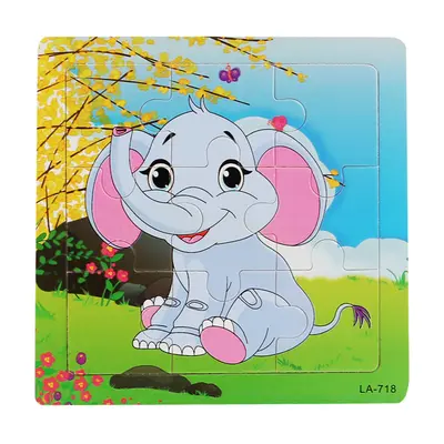 9-teiliges Kinder-Holzpuzzle, Lernspielzeug - 10