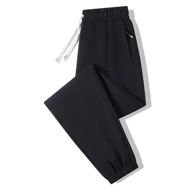 Men's Plus Size Straight-Leg Trousers, Loose Fit, Spring Autumn - 10
