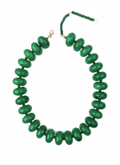 Acrylic Colorful Gradient Beaded Necklace, Casual Fashion Accessory - 13