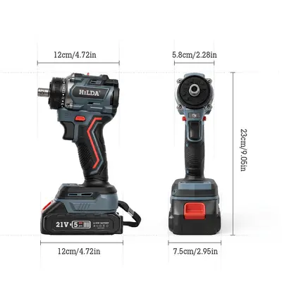 21V Brushless 4-in-1 Multi-Function Tool Cross-Border Lithium Battery Electric Cordless Drill Set 16.8V