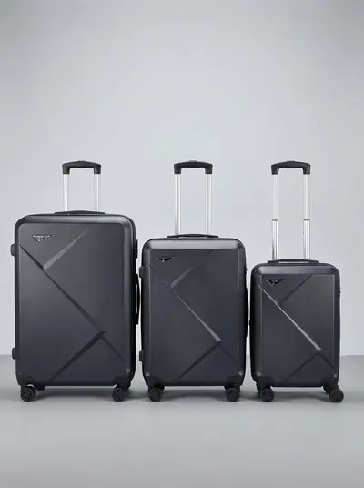 Trolley Suitcase 3-Piece Set, 20/24/28 inch, Single Zipper - 7