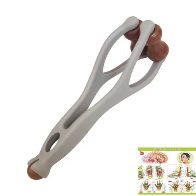 New Solid Wood Multifunctional Finger Massager Massage Roller Meridian Unblocking Portable Finger Kneading Massage Device - 13