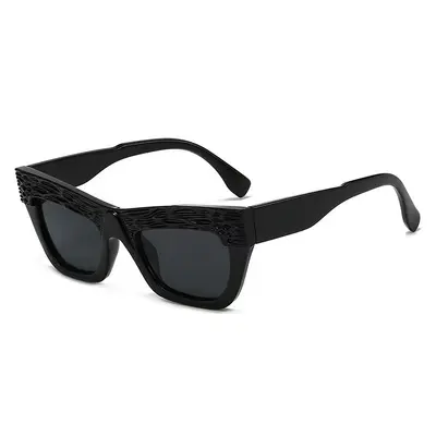 Oversize-Cat-Eye-Sonnenbrille, eckig, Sonnenschutz, unisex - 6