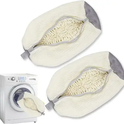 Schuhwaschmittel-Tasche Schuhschutz-Tasche Wäschemaschinengeeignet Faul-Mensch-Schuhwaschmittel-Tasche Haushalts-Maschinenwäsche Schuhwaschmittel-Tasche Schuhverformungsschutz - 10