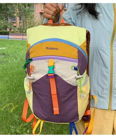 Hiking Backpack, Waterproof, Color-Block Design, Lightweight - 7