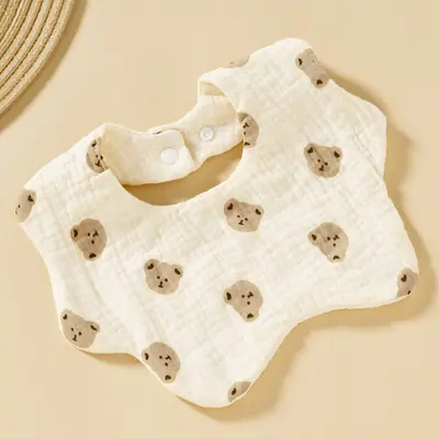 Baby Six-Layer Gauze Pure Cotton Bib, Class A, Thin Style - 9