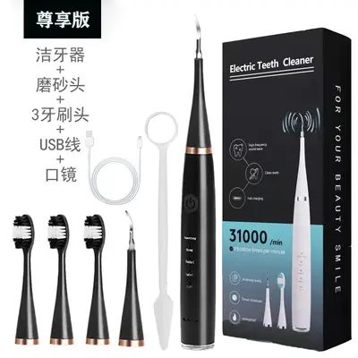 Portable Home Dental Cleaner, Five-Level Tartar and Stain Removal Set - 8