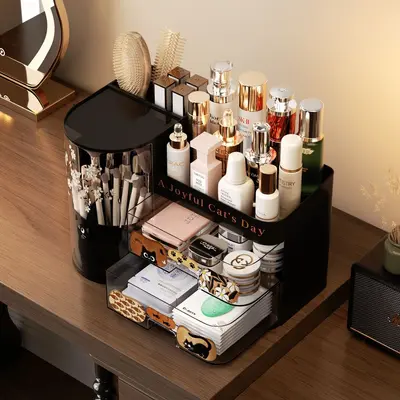 Large capacity skincare cosmetics storage box premium vanity organizer