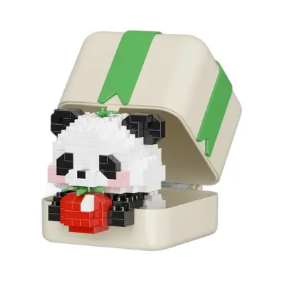 Panda Mini Yapı Taşı Hediye Kutusu, Kızlar İçin, Lego Uyumlu - 6
