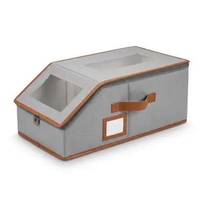 Hat Organizer Box, Large Capacity, Foldable, with Lid