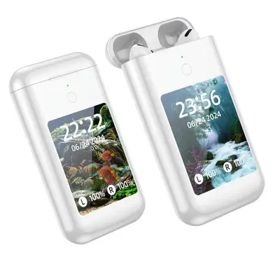 A98 BOX Bluetooth Earbuds Power Bank with 2.8 Inch Display 3-in-1