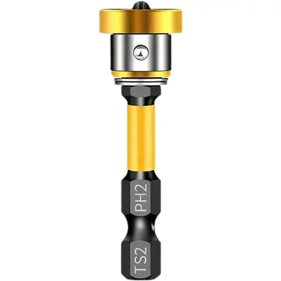 Positionierender Schraubendreher-Bithalter mit Starkmagnetring, Tiefenbegrenzer für Gipska - 8