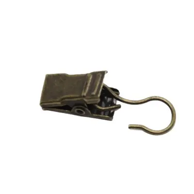 Curtain Clips with Hooks and Hook-and-Loop, Alligator Clips for Shower Curtains - 9