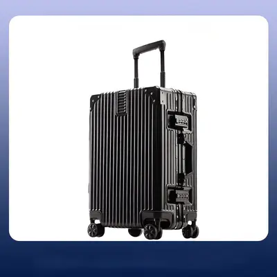 【Premium Fabrika Auswahl】Reisekoffer mit Aluminiumrahmen, universelle Trolleys mit Rädern 20 Zoll Handgepäck, 24 Zoll Gepäck für Herren und Damen, 26 Zoll Studentenkoffer mit Zahlenschloss.