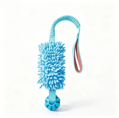 Peluş köpek çiğneme oyuncağı, dayanıklı ve sesli - 9