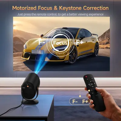 Mini Projector 720P with Screen Mirroring, Five Colors