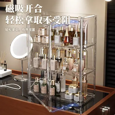 Cosmetic storage box, acrylic, dustproof, multilayer design
