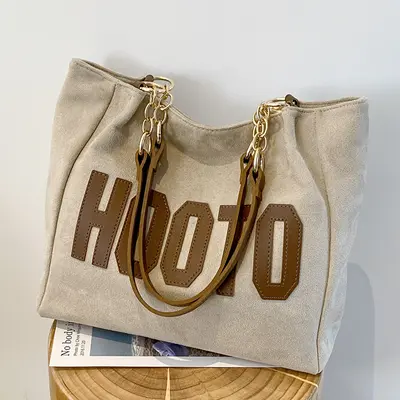 Large Capacity Women's Canvas Shoulder Tote Bag, Spring Style