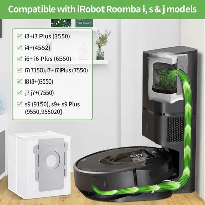 iRobot Roomba dust bag suitable for sweeping robot accessories i7+i3/E5/E6/S9/J7 dust bag now