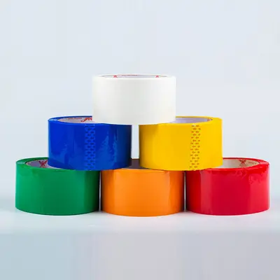 Herstellergroßhandel 45mm rotes Verschlussklebeband, Verpackungskarton-Verpackung, Sortier-Kennzeichnungsband, gelbes buntes Klebebandpapier