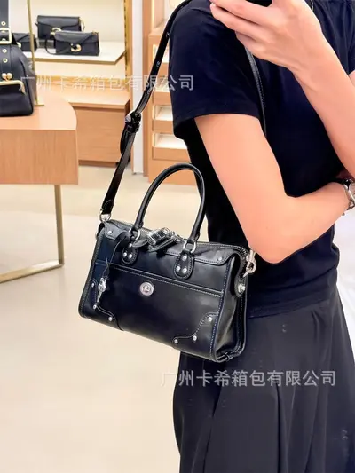 Vintage Punk Motorcycle Bag, Single Shoulder Crossbody Bag