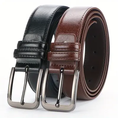 Men's retro luxury new belt buckle, simple and versatile belt, ready for wholesale for jeans.
