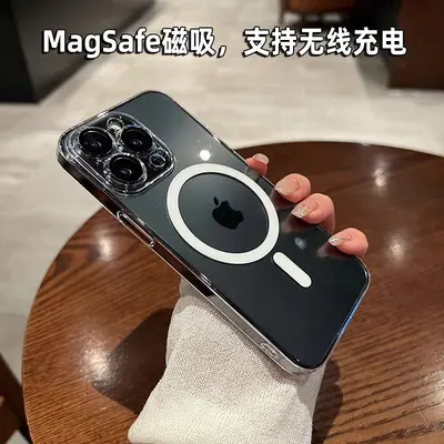 iPhone 17 Pro İçin Şeffaf Manyetik Telefon Kılıfı, Lens Koruyucu