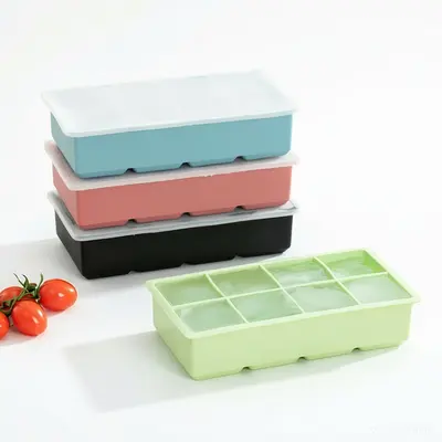 Large silicone ice mold food grade ice cube mold easy release frozen ice ball mold home use ice bar ice maker