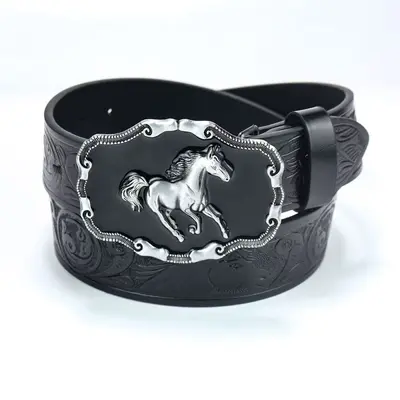 Modischer Ledergürtel für Herren, Vintage-Schnallengürtel, personalisierter Gürtel für junge und mittelalte Männer, geeignet für Jeans, Alltags- und Allzweckkasualstyle, schlichter Herrengürtel. - 8