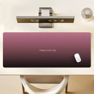 Ekstra büyük degrade renkli, özel logolu oyun ve ofis klavye masa örtüsü mouse pad'i