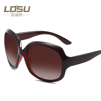 Women's sunglasses, large frame, PC material, for travel and driving - 8