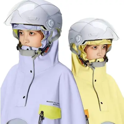 Full Body Women's Fashion Motorcycle Electric Vehicle Riding Raincoat 2026 New Electric Vehicle Rainwear Enlarged Extended Heavy Rain Protection