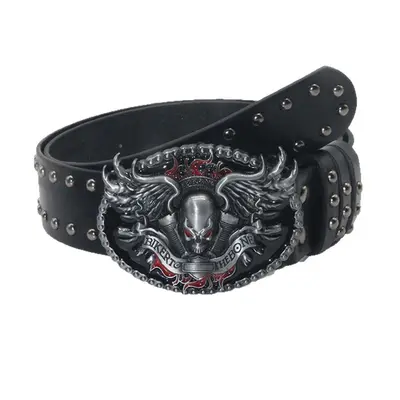 Poker Totenkopf Handschuh Nieten Gürtel Herren Universal Dekoration Gürtel für Röcke Jeans Ledergürtel Punk Style Gürtel - 6