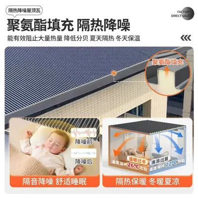 Aluminum Alloy Roof Tile, Waterproof and Corrosion-Resistant