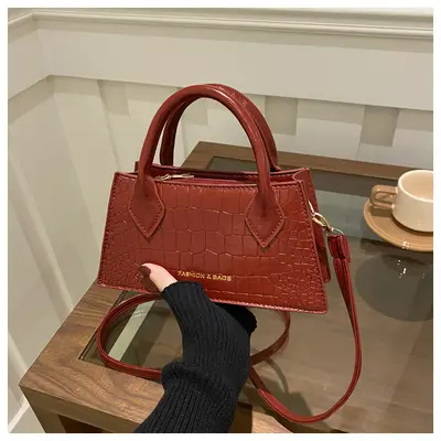 Single-Shoulder Crossbody Small Square Bag, Women's Commuter Handbag - 9