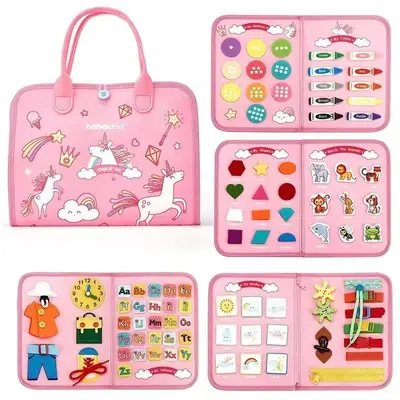 Montessori Felt Busy Board and Learning Book for Children - 4