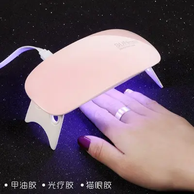 Fototerapi makinesi tırnak kurutma lambası çabuk kuruyan makine LED küçük alet mini taşınabilir fare manikür lambası. - 4